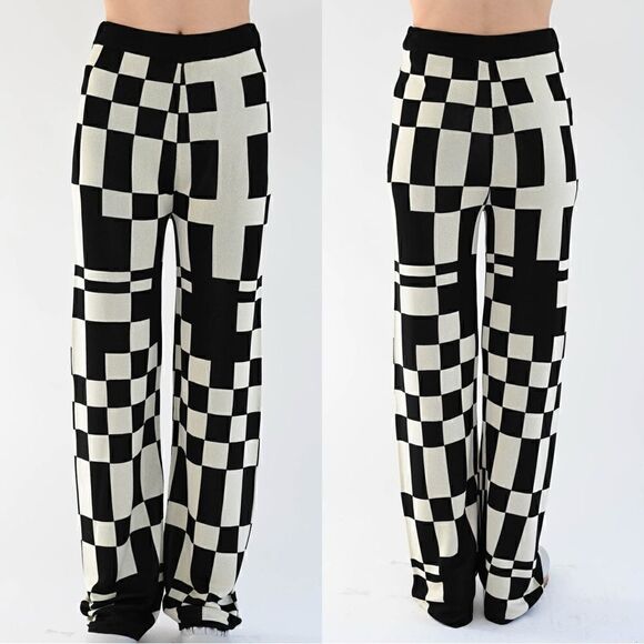 Paloma Wool Puerto Pant in Black Check - Picture 3 of 10